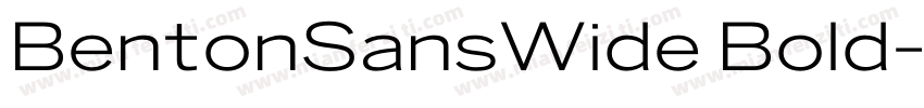 BentonSansWide Bold字体转换